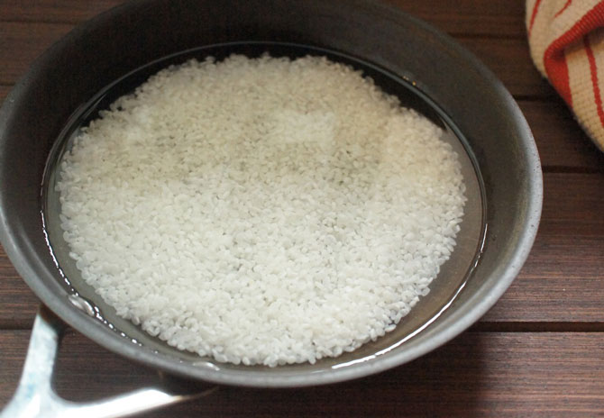 フライパンでのお米の炊き方