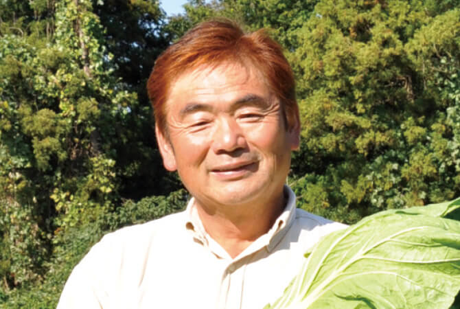 白菜生産者、茨城県八千代町 小野寺孝一さん