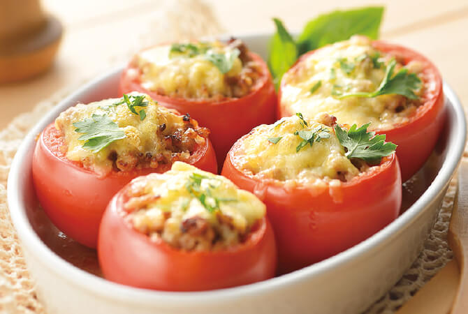 トマトの肉詰め
