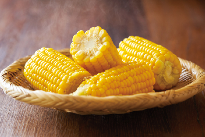 ゆでたとうもろこし