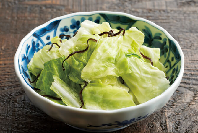 塩昆布キャベツ
