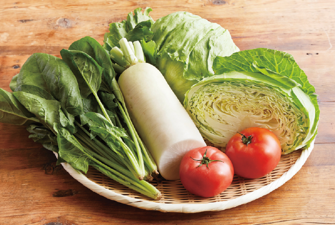 寒暖差がおいしさの秘訣 夏の高原野菜セットセット例