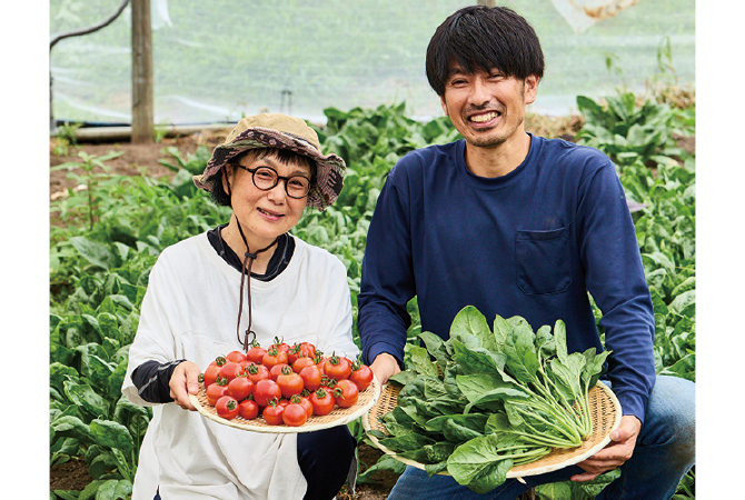 トマト・ほうれんそうなどの生産者、くらぶち草の会 利波浩樹さん・尚子さんご夫妻(群馬県高崎市)
