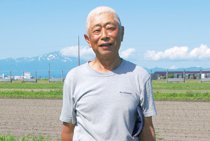 庄内協同ファームの有機だだちゃ豆の生産者、庄内協同ファーム 佐藤清夫さん(山形県鶴岡市)