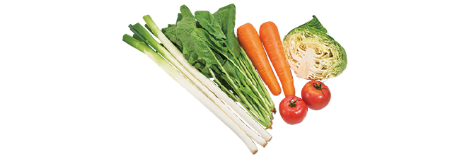 畑まるごと野菜セットセット例