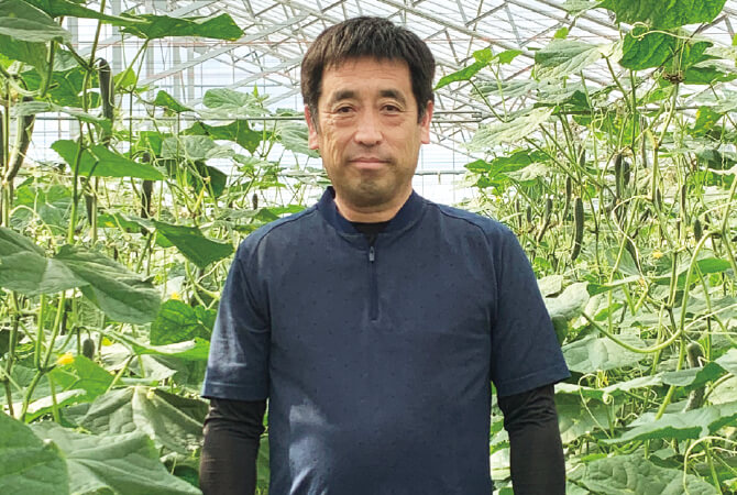 パリッとみずみずしい きゅうり生産者、福島わかば会 佐々木寛之さん(福島県福島市)