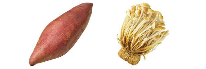 しっとりグラタンにもおすすめ さつまいも&ブラウンえのきのセット