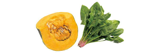 具だくさんスープでおなかもこころもほっこり かぼちゃ&ほうれんそうのセット