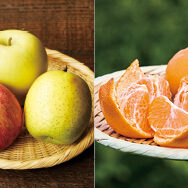 年末の食卓にあるとうれしい果物が盛りです。