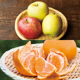 年末の食卓にあるとうれしい果物が盛りです。