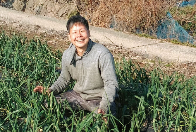 九州の新玉ねぎの生産者、長崎有機農業研究会 村上秀樹さん(長崎県南島原市)