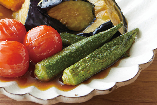 野菜の焼きびたし