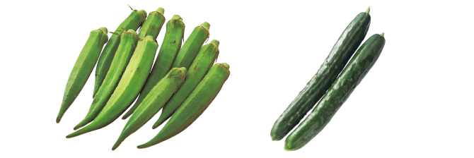 シャキねば夏野菜 おくら&おしろいきゅうりのセット