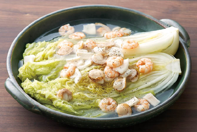 ミニ白菜のまるごと煮込み