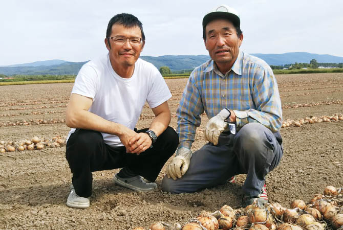 秋始まるよ!北海道野菜の生産者、池田伊佐男さん、江口敏邦さん