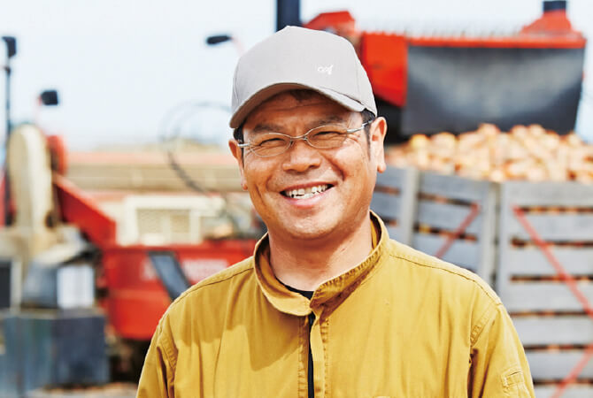 札幌黄の生産者、大作淳史さん(北海道札幌市)